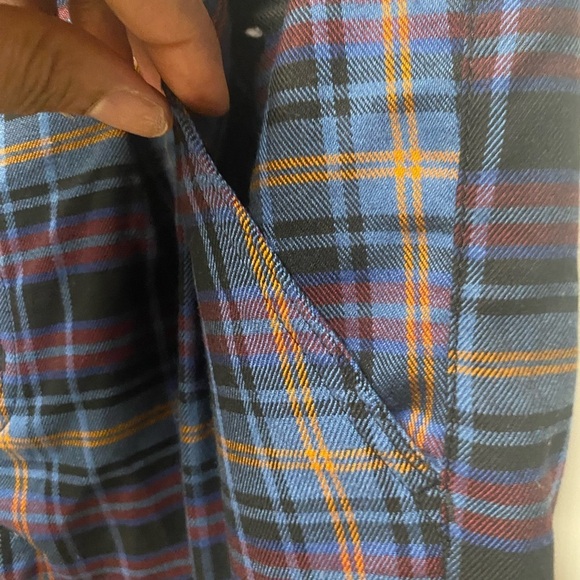 Juniors' SO Plaid Cargo Pants High Rise Straight Leg Size 13 - Picture 4 of 9